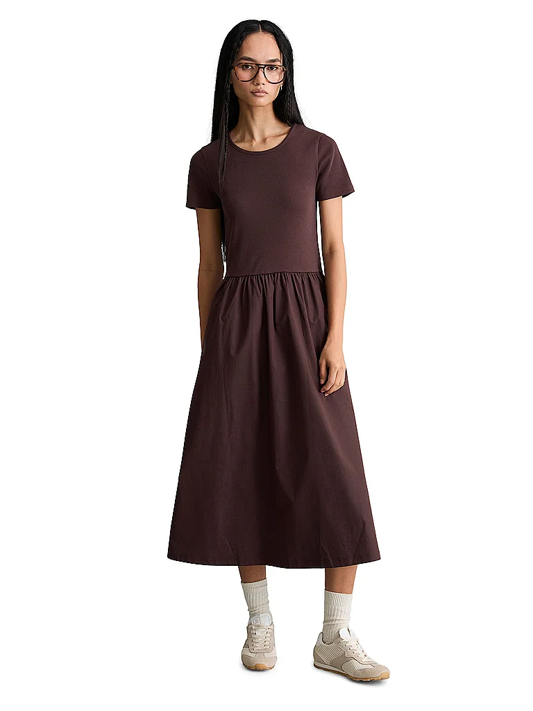 Marc OPolo DENIM Jerseykleid "mit Baumwoll-Popelinerock"